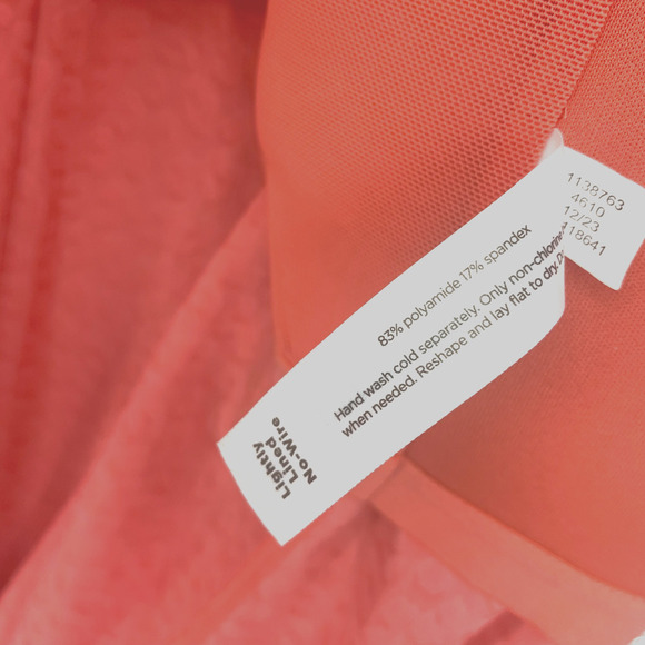 NEW Lane Bryant Plus Sz 20 Coral Leopard Blouson Tankini Swim Bathing Top NWOT - Picture 5 of 7